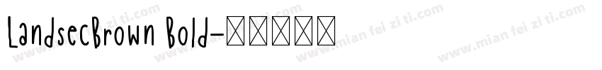 LandsecBrown Bold字体转换